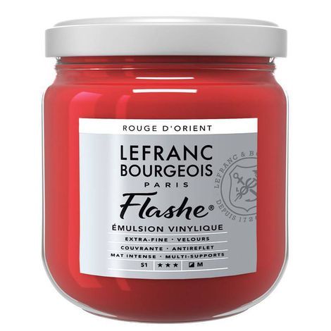 Tinta Acrílica Flashe Lefranc & Bourgeois 400ml S1 382 Oriental Red